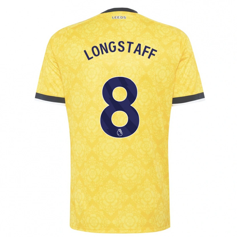 Danxen Pánské Sean Longstaff #8 Žlutá Bílá Černá Daleko Hráčské Dresy 2026/27 Dres