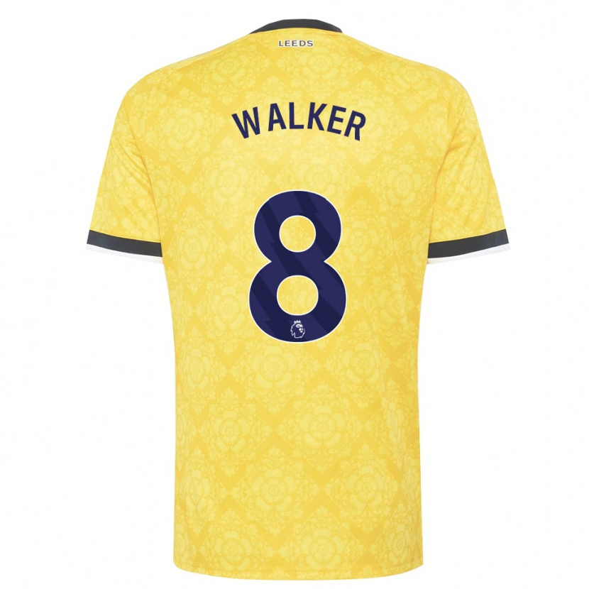Danxen Pánské Alfie Walker #8 Žlutá Bílá Černá Daleko Hráčské Dresy 2026/27 Dres
