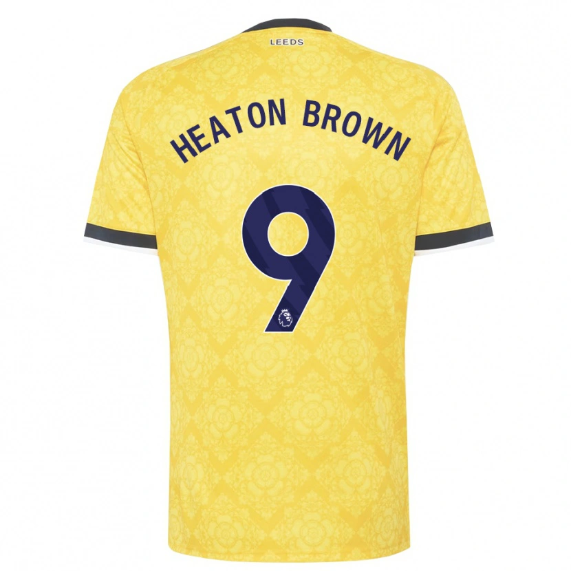 Danxen Pánské Heaton Brown #9 Žlutá Bílá Černá Daleko Hráčské Dresy 2026/27 Dres