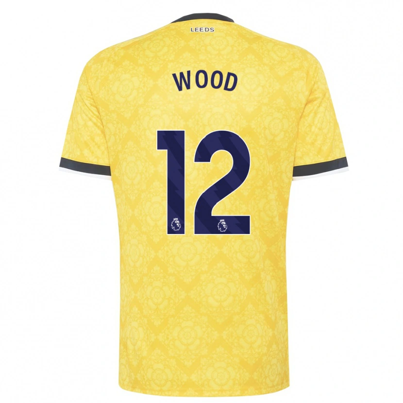 Danxen Pánské Oliver Wood #12 Žlutá Bílá Černá Daleko Hráčské Dresy 2026/27 Dres