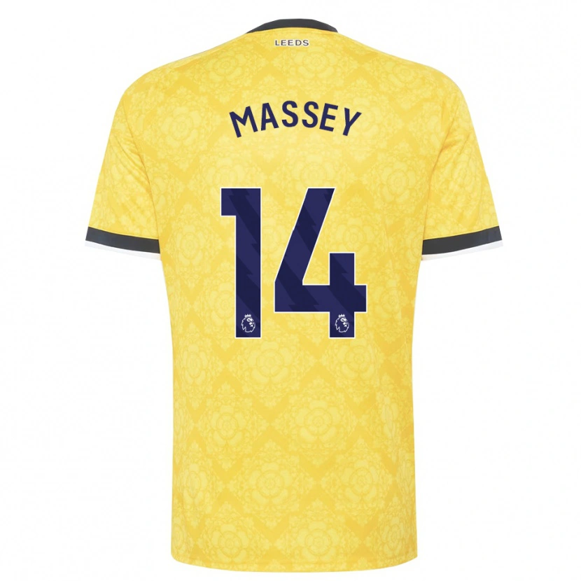 Danxen Pánské Alexander Massey #14 Žlutá Bílá Černá Daleko Hráčské Dresy 2026/27 Dres