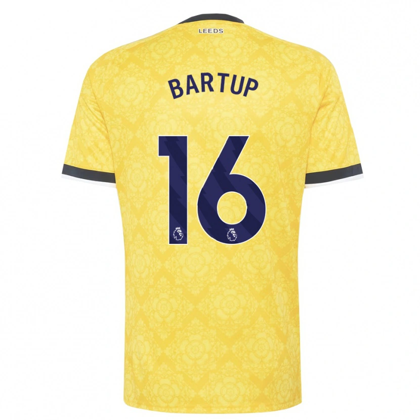 Danxen Pánské Laura Bartup #16 Žlutá Bílá Černá Daleko Hráčské Dresy 2026/27 Dres