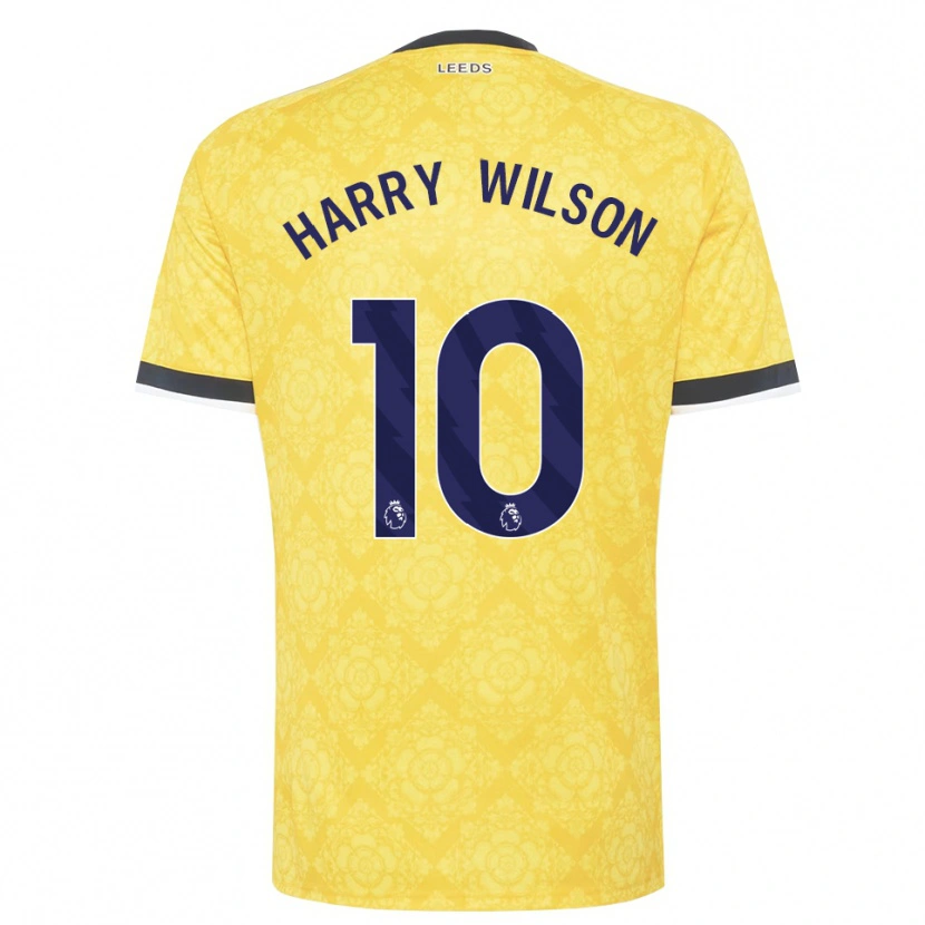 Danxen Pánské Harry Wilson #10 Žlutá Bílá Černá Daleko Hráčské Dresy 2026/27 Dres