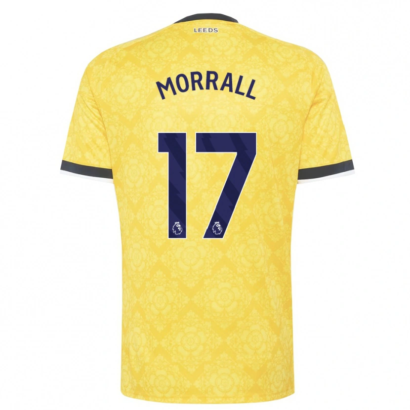 Danxen Pánské Kai Morrall #17 Žlutá Bílá Černá Daleko Hráčské Dresy 2026/27 Dres