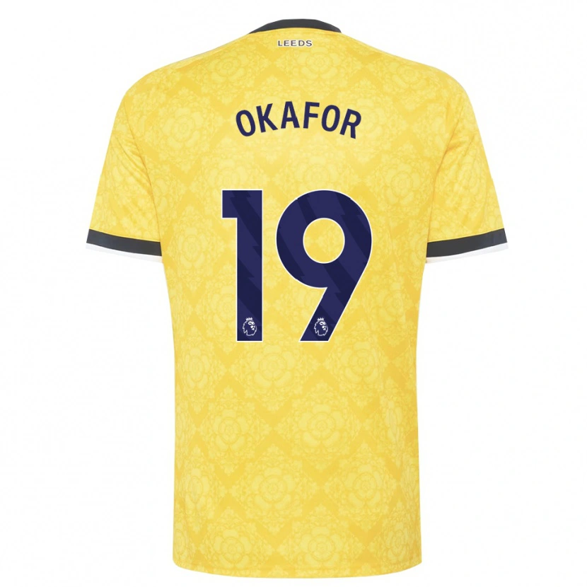 Danxen Pánské Noah Okafor #19 Žlutá Bílá Černá Daleko Hráčské Dresy 2026/27 Dres