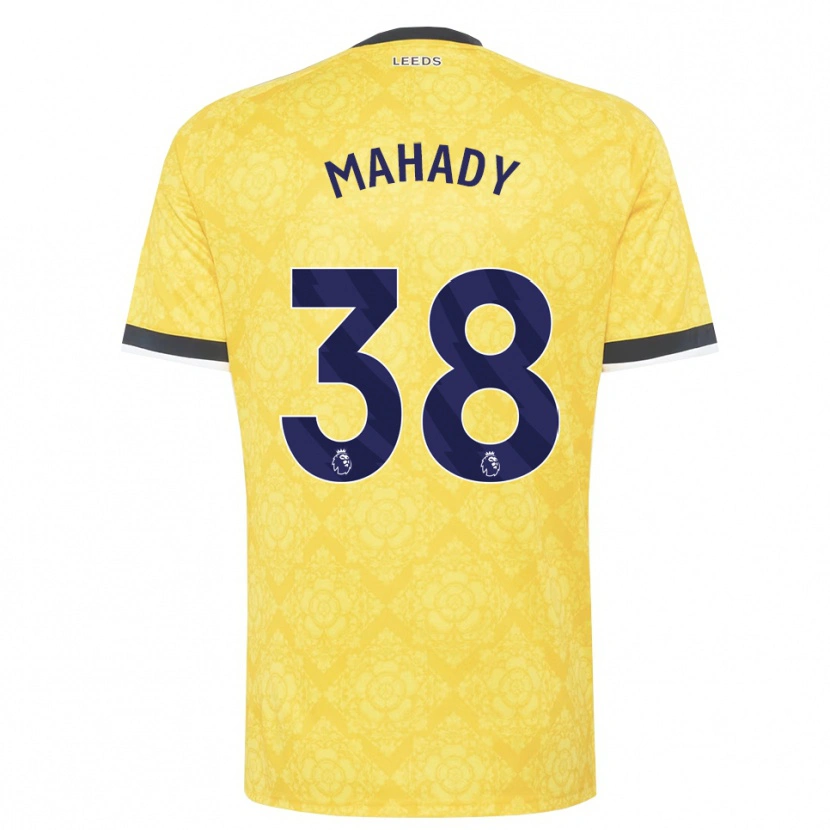 Danxen Pánské Rory Mahady #38 Žlutá Bílá Černá Daleko Hráčské Dresy 2026/27 Dres