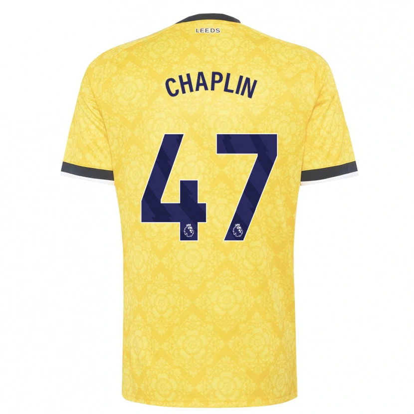 Danxen Pánské Rhys Chadwick #47 Žlutá Bílá Černá Daleko Hráčské Dresy 2026/27 Dres