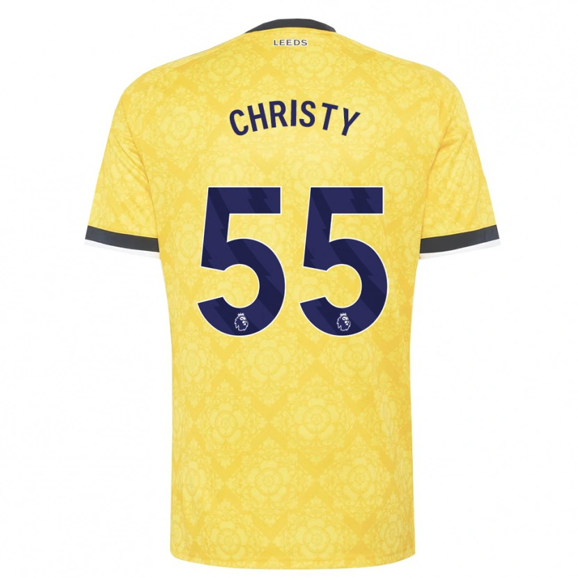 Danxen Pánské Harry Christy #55 Žlutá Bílá Černá Daleko Hráčské Dresy 2026/27 Dres