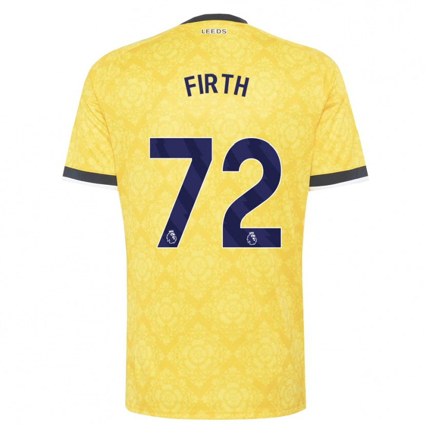 Danxen Pánské Will Firth #72 Žlutá Bílá Černá Daleko Hráčské Dresy 2026/27 Dres