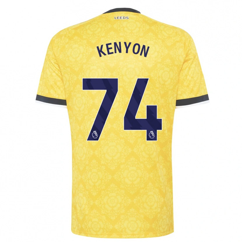 Danxen Pánské George Kenyon #74 Žlutá Bílá Černá Daleko Hráčské Dresy 2026/27 Dres