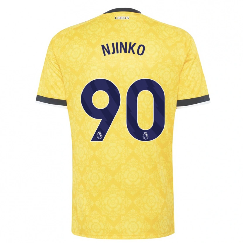Danxen Pánské Carrick Njinko #90 Žlutá Bílá Černá Daleko Hráčské Dresy 2026/27 Dres