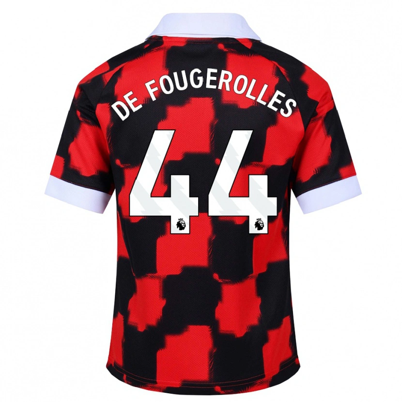 Danxen Pánské Luc De Fougerolles #44 Červená Bílá Černá Daleko Hráčské Dresy 2026/27 Dres