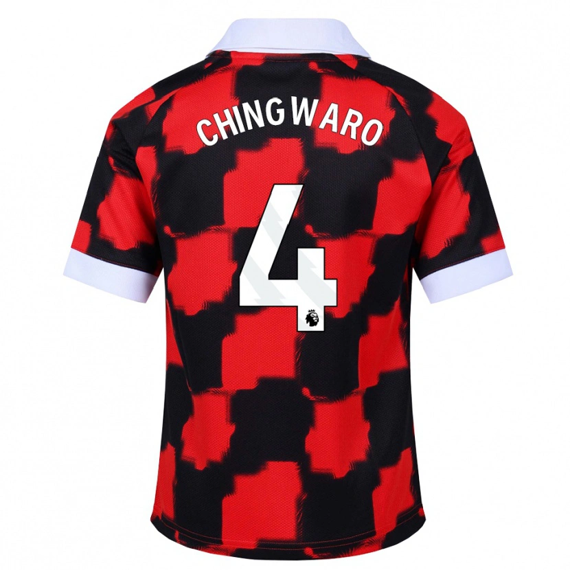 Danxen Pánské Seth Chingwaro #4 Červená Bílá Černá Daleko Hráčské Dresy 2026/27 Dres