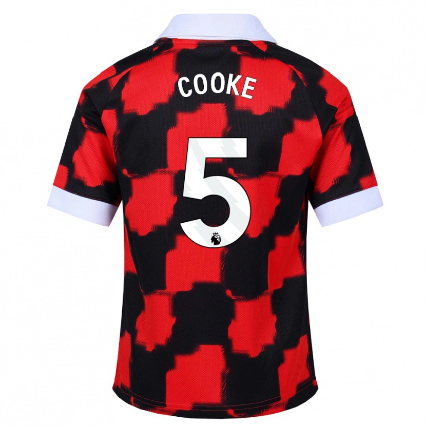 Danxen Pánské Logan Cooke #5 Červená Bílá Černá Daleko Hráčské Dresy 2026/27 Dres