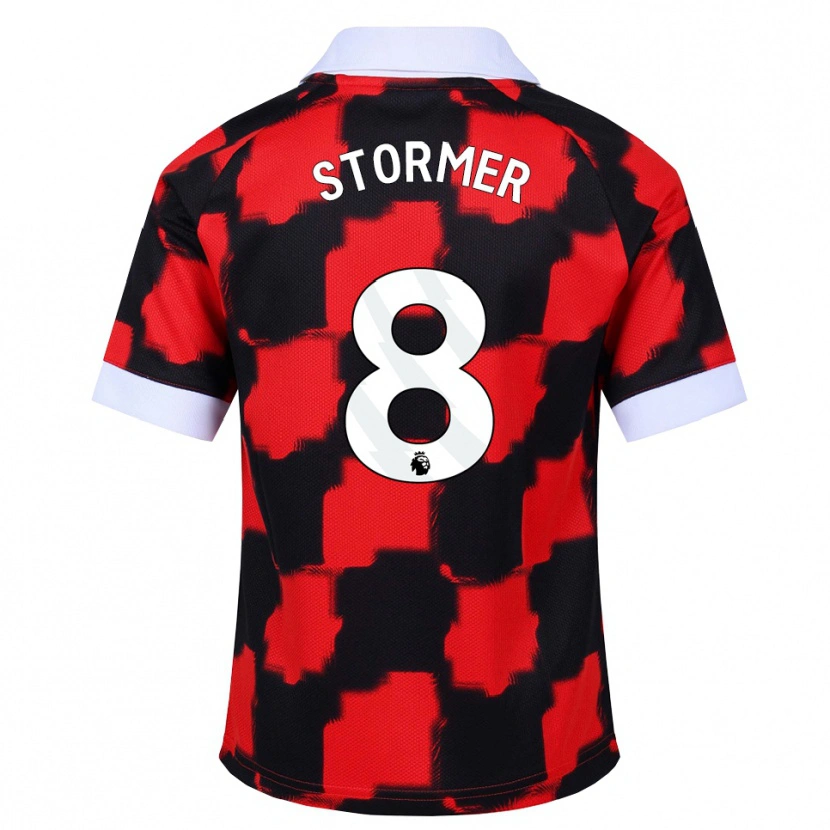 Danxen Pánské Becky Stormer #8 Červená Bílá Černá Daleko Hráčské Dresy 2026/27 Dres