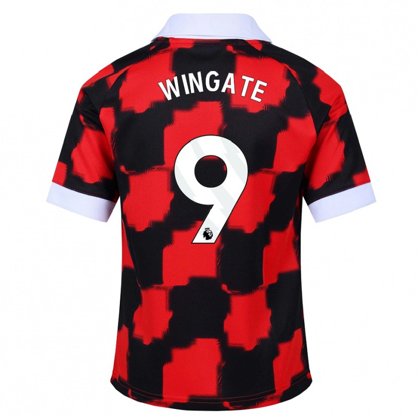 Danxen Pánské Tom Wingate #9 Červená Bílá Černá Daleko Hráčské Dresy 2026/27 Dres