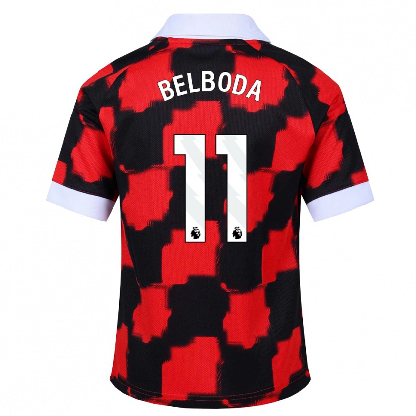 Danxen Pánské Malachai Belboda #11 Červená Bílá Černá Daleko Hráčské Dresy 2026/27 Dres