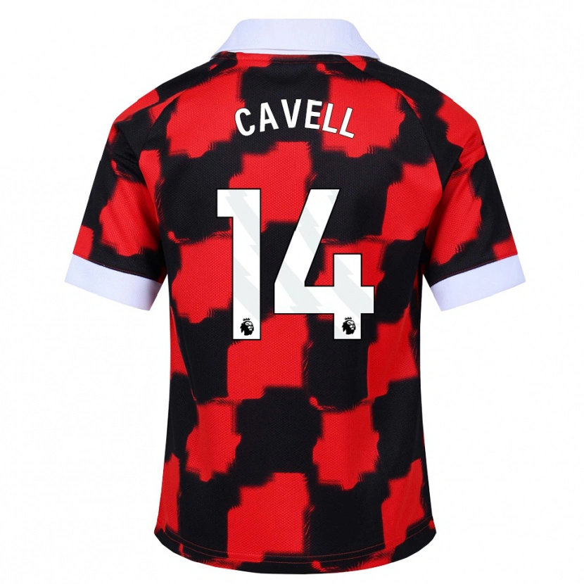 Danxen Pánské Tarrell Cavell #14 Červená Bílá Černá Daleko Hráčské Dresy 2026/27 Dres