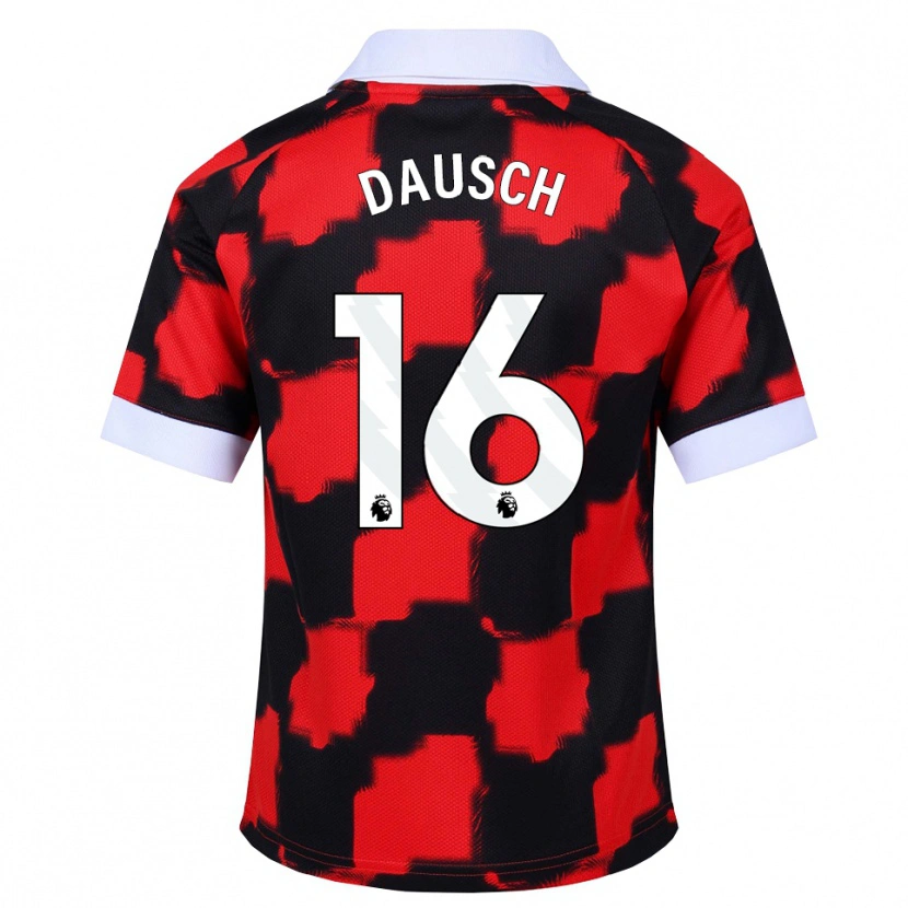 Danxen Pánské Leo Dausch #16 Červená Bílá Černá Daleko Hráčské Dresy 2026/27 Dres