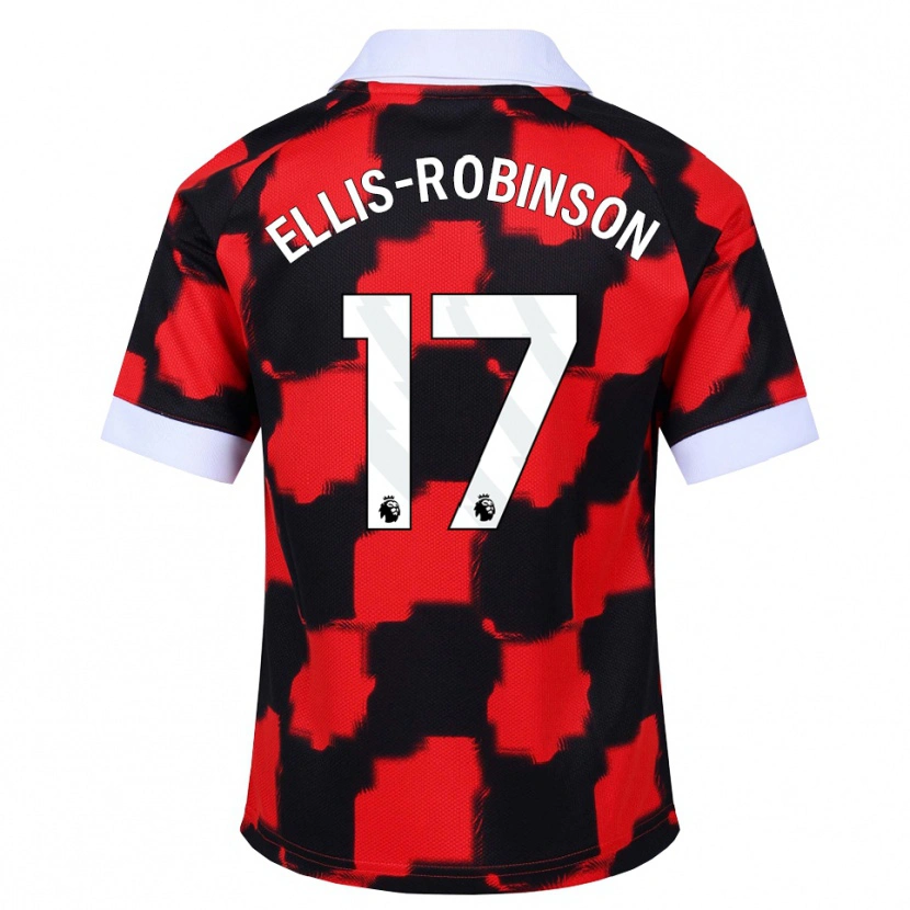 Danxen Pánské Eddie Ellis-Robinson #17 Červená Bílá Černá Daleko Hráčské Dresy 2026/27 Dres