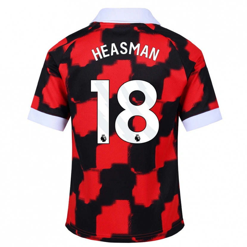 Danxen Pánské Georgia Heasman #18 Červená Bílá Černá Daleko Hráčské Dresy 2026/27 Dres