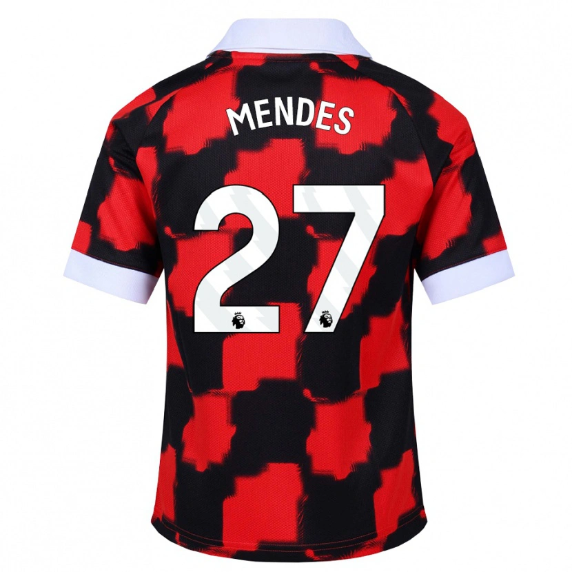 Danxen Pánské Megalie Mendes #27 Červená Bílá Černá Daleko Hráčské Dresy 2026/27 Dres