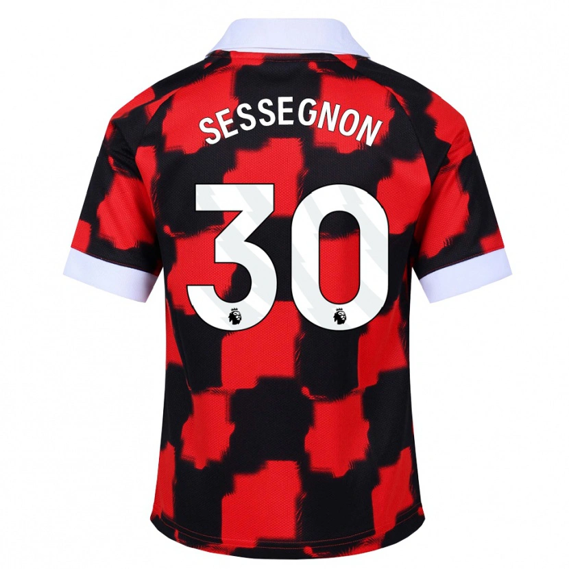 Danxen Pánské Ryan Sessegnon #30 Červená Bílá Černá Daleko Hráčské Dresy 2026/27 Dres