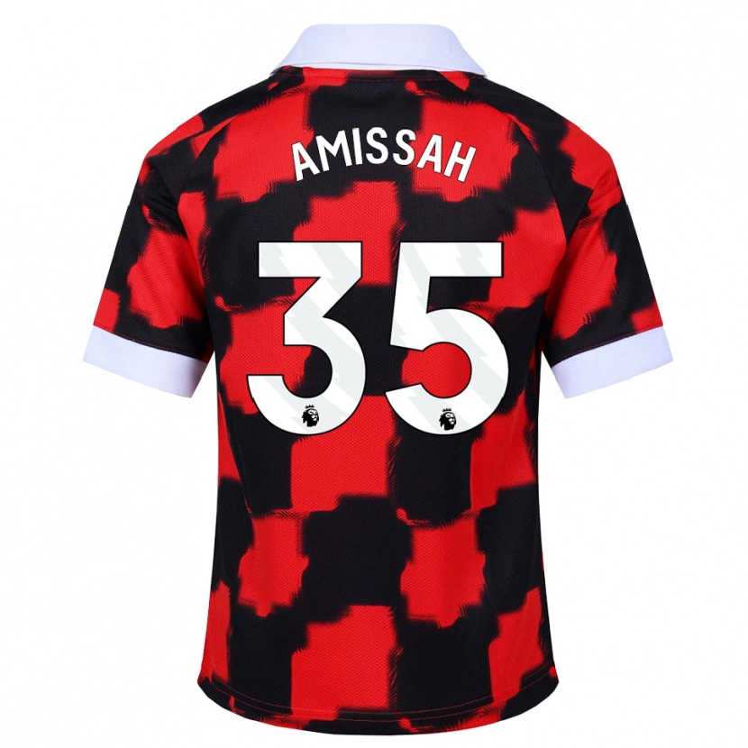 Danxen Pánské Sam Amissah #35 Červená Bílá Černá Daleko Hráčské Dresy 2026/27 Dres
