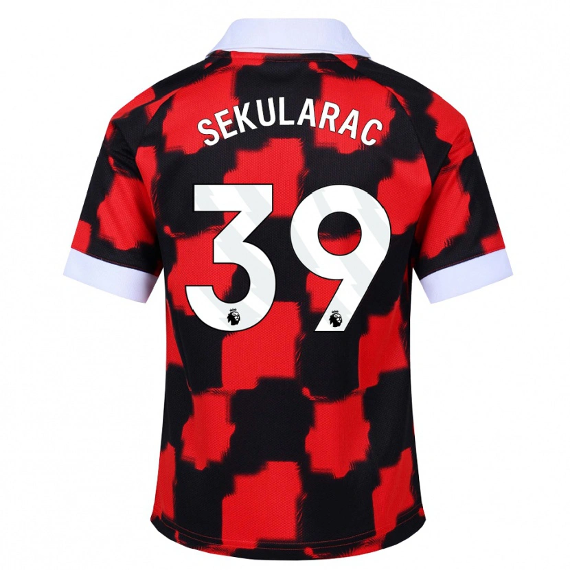 Danxen Pánské Kristian Sekularac #39 Červená Bílá Černá Daleko Hráčské Dresy 2026/27 Dres