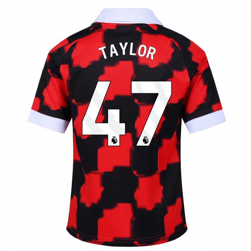 Danxen Pánské Bo Taylor #47 Červená Bílá Černá Daleko Hráčské Dresy 2026/27 Dres