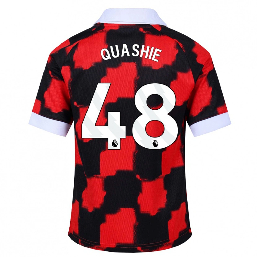 Danxen Pánské Jayden Quashie #48 Červená Bílá Černá Daleko Hráčské Dresy 2026/27 Dres