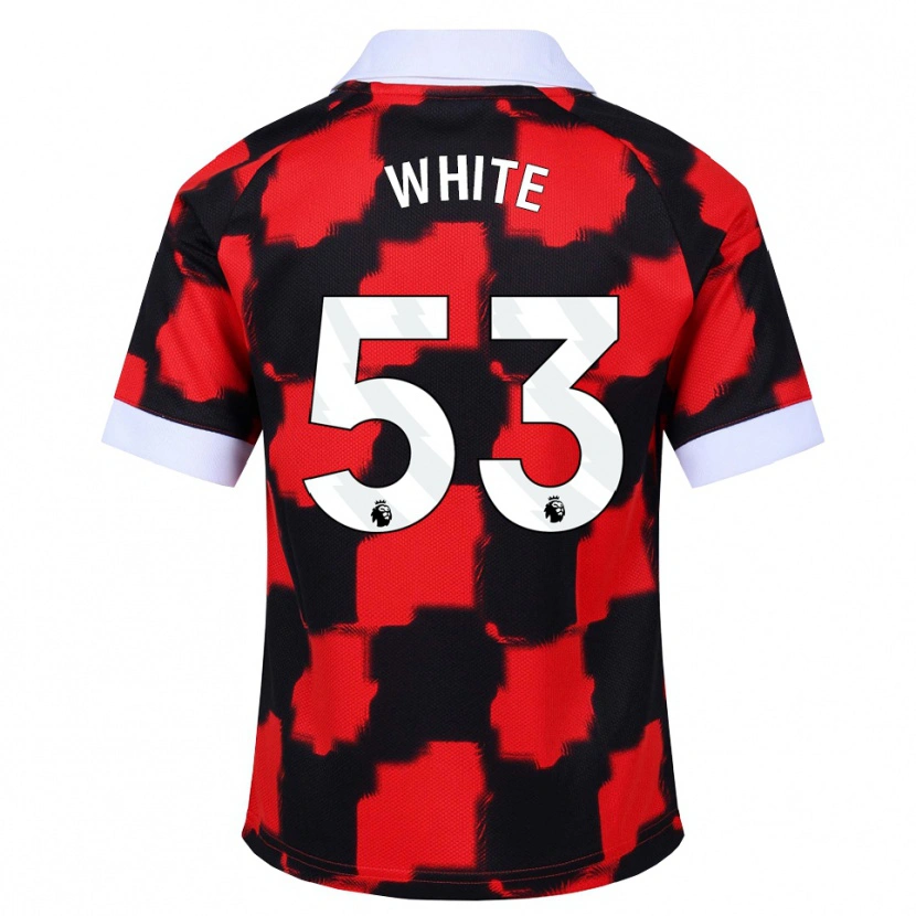 Danxen Pánské Alfie White #53 Červená Bílá Černá Daleko Hráčské Dresy 2026/27 Dres
