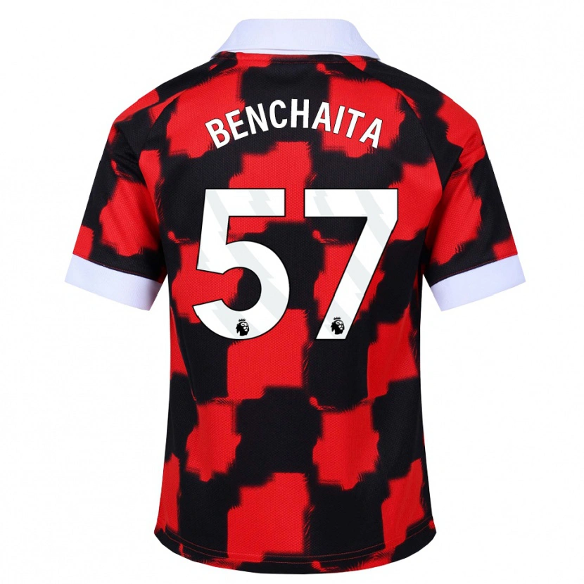 Danxen Pánské Nazim Benchaita #57 Červená Bílá Černá Daleko Hráčské Dresy 2026/27 Dres
