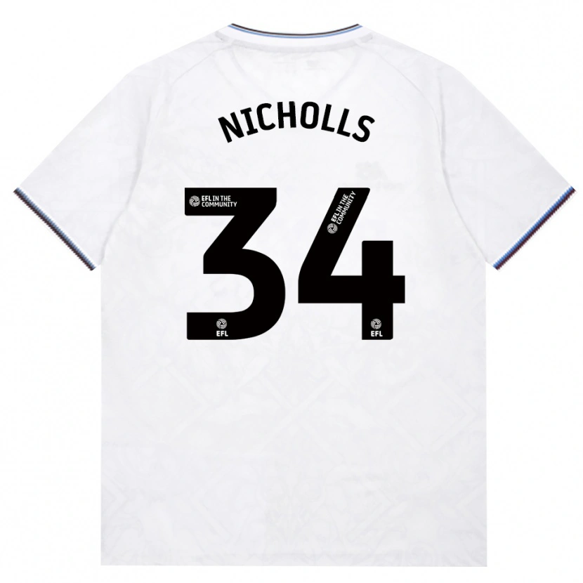 Danxen Pánské Macey Nicholls #34 Vínově Červená Bílá Daleko Hráčské Dresy 2026/27 Dres
