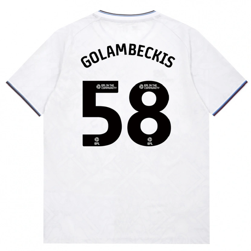 Danxen Pánské Airidas Golambeckis #58 Vínově Červená Bílá Daleko Hráčské Dresy 2026/27 Dres
