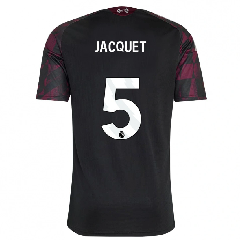 Danxen Pánské Jérémy Jacquet #5 Černá Bílá Fialová Třetí Hráčské Dresy 2026/27 Dres