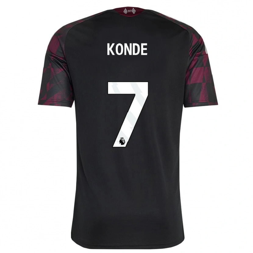 Danxen Pánské Isaac Konde #7 Černá Bílá Fialová Třetí Hráčské Dresy 2026/27 Dres