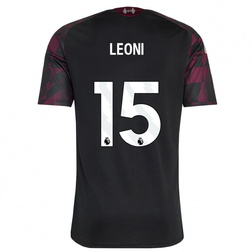 Danxen Pánské Giovanni Leoni #15 Černá Bílá Fialová Třetí Hráčské Dresy 2026/27 Dres