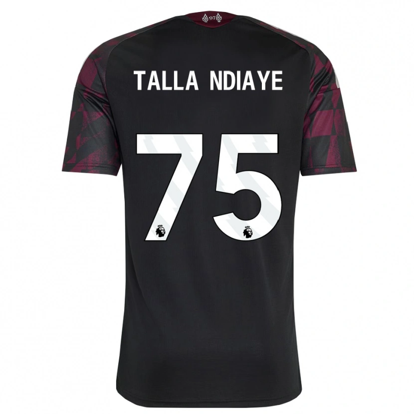 Danxen Pánské Mor Talla Ndiaye #75 Černá Bílá Fialová Třetí Hráčské Dresy 2026/27 Dres