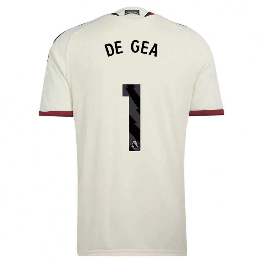 Danxen Pánské David De Gea #1 Béžová Černá Červená Třetí Hráčské Dresy 2026/27 Dres