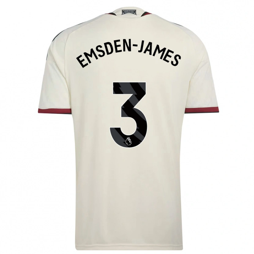 Danxen Pánské Harley Emsden-James #3 Béžová Černá Červená Třetí Hráčské Dresy 2026/27 Dres