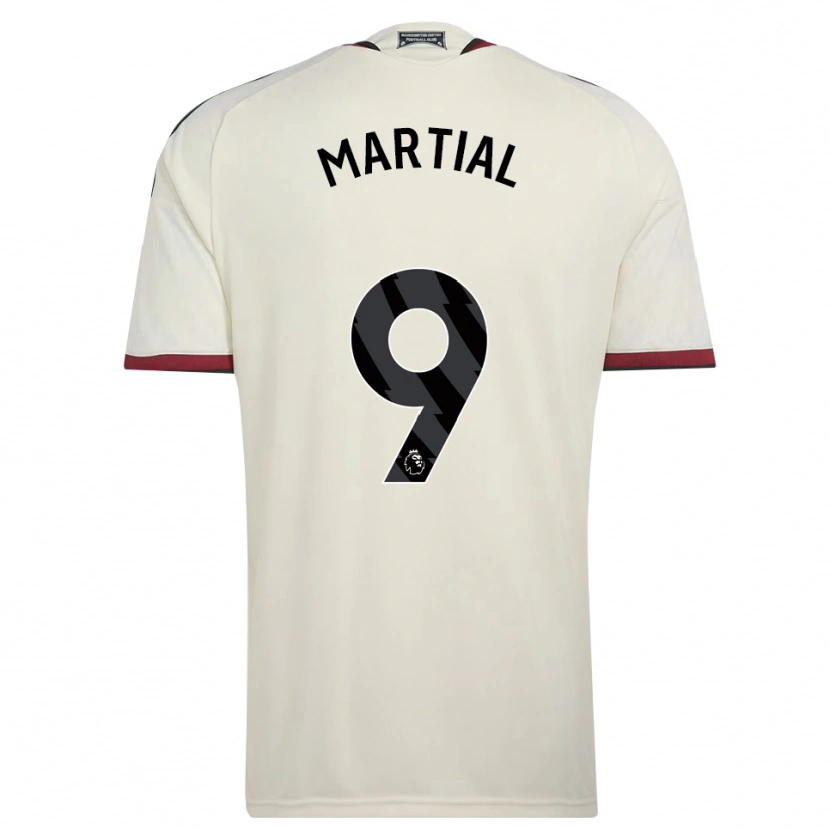 Danxen Pánské Anthony Martial #9 Béžová Černá Červená Třetí Hráčské Dresy 2026/27 Dres