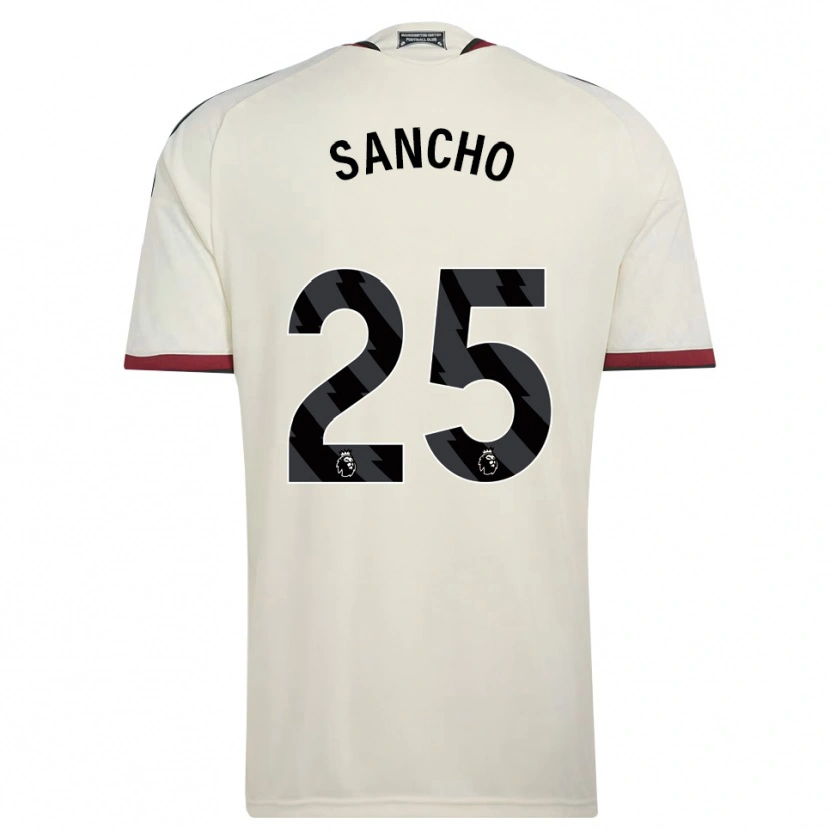 Danxen Pánské Jadon Sancho #25 Béžová Černá Červená Třetí Hráčské Dresy 2026/27 Dres