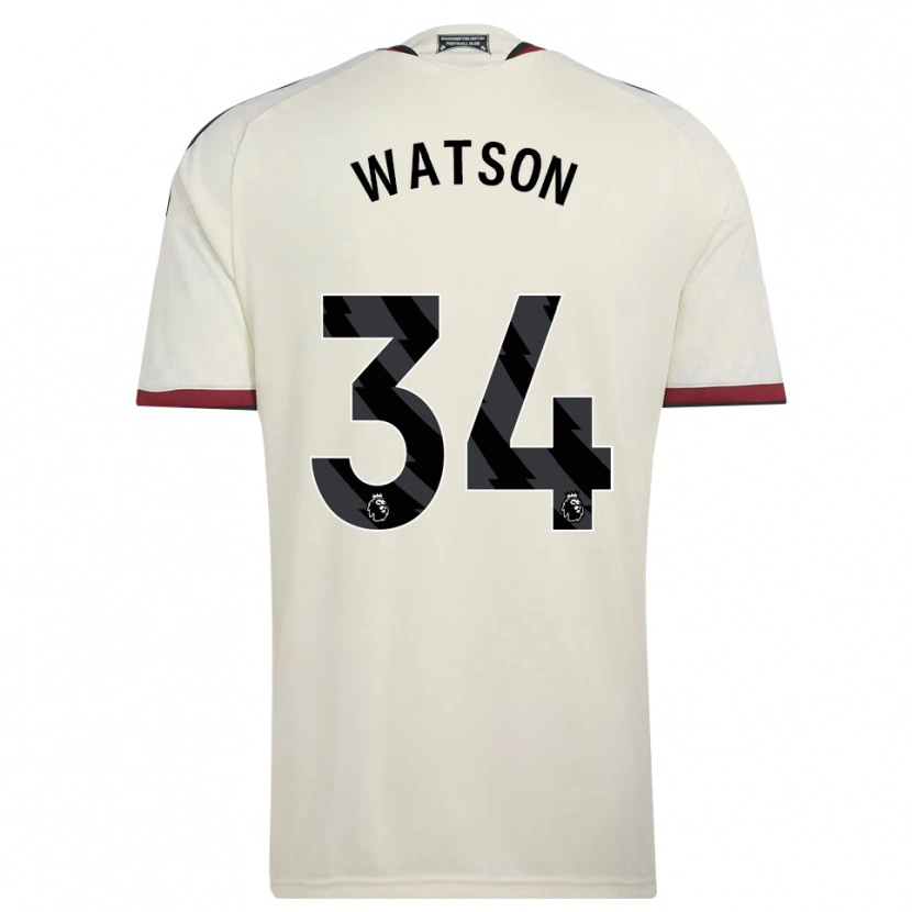 Danxen Pánské Emma Watson #34 Béžová Černá Červená Třetí Hráčské Dresy 2026/27 Dres