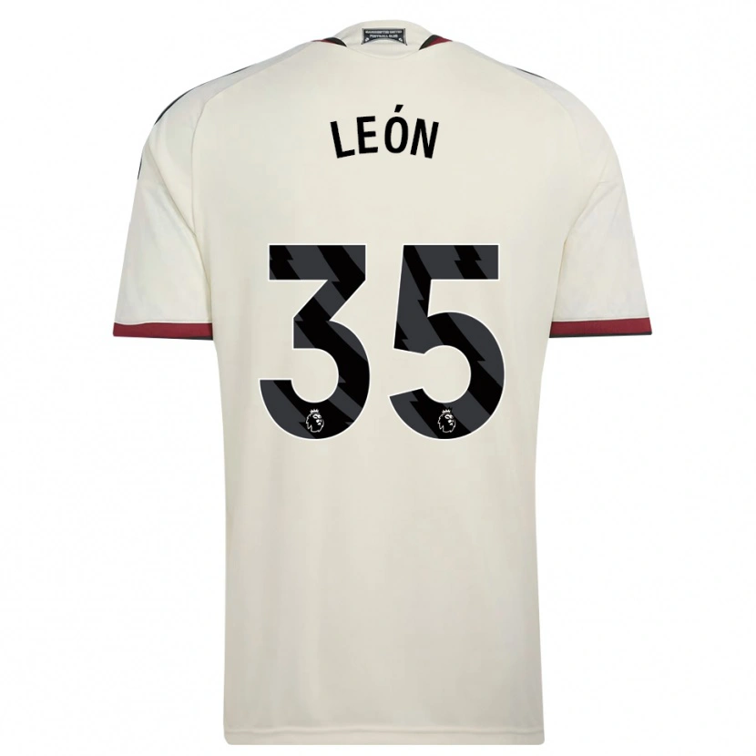 Danxen Pánské Diego León #35 Béžová Černá Červená Třetí Hráčské Dresy 2026/27 Dres