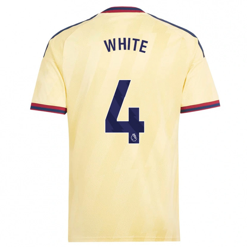 Danxen Pánské Ben White #4 Světle Žlutá Půlnoční Modř Třetí Hráčské Dresy 2026/27 Dres