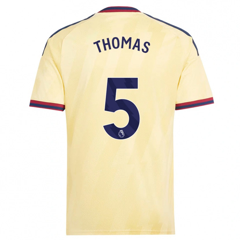 Danxen Pánské Thomas Partey #5 Světle Žlutá Půlnoční Modř Třetí Hráčské Dresy 2026/27 Dres