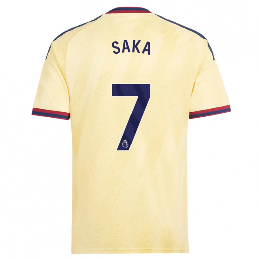 Danxen Pánské Bukayo Saka #7 Světle Žlutá Půlnoční Modř Třetí Hráčské Dresy 2026/27 Dres