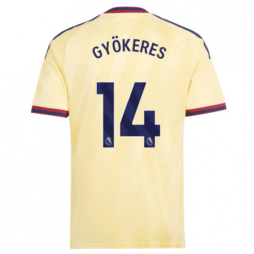 Danxen Pánské Viktor Gyökeres #14 Světle Žlutá Půlnoční Modř Třetí Hráčské Dresy 2026/27 Dres
