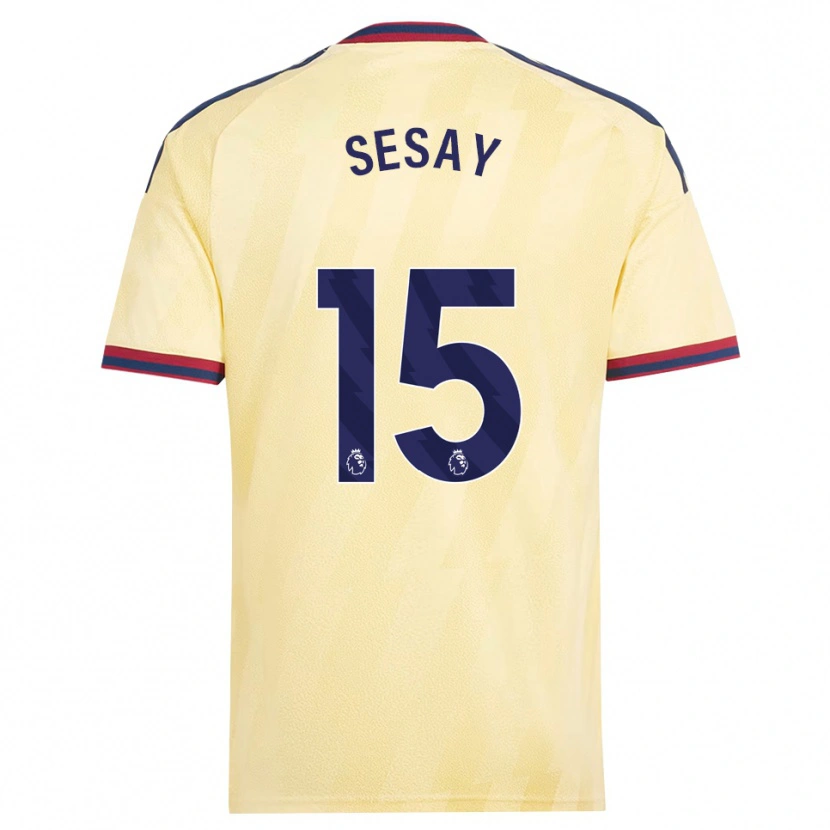 Danxen Pánské Joshua Sesay #15 Světle Žlutá Půlnoční Modř Třetí Hráčské Dresy 2026/27 Dres